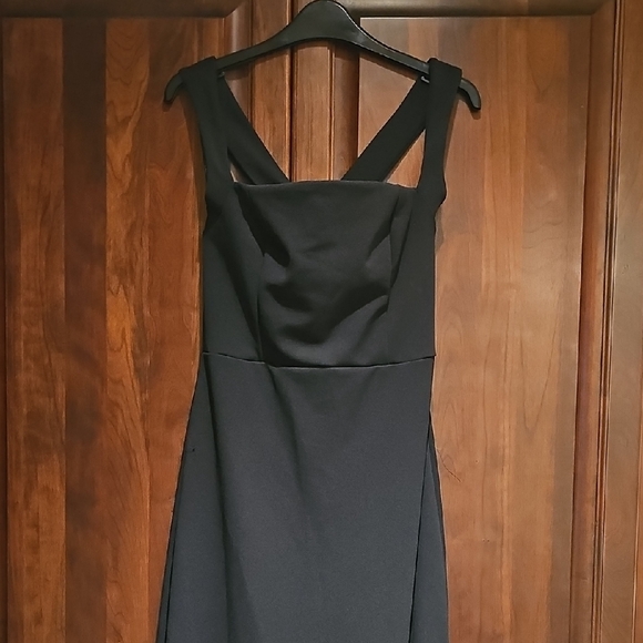 Crisscross Back Zip Up Overall Dress main image 0